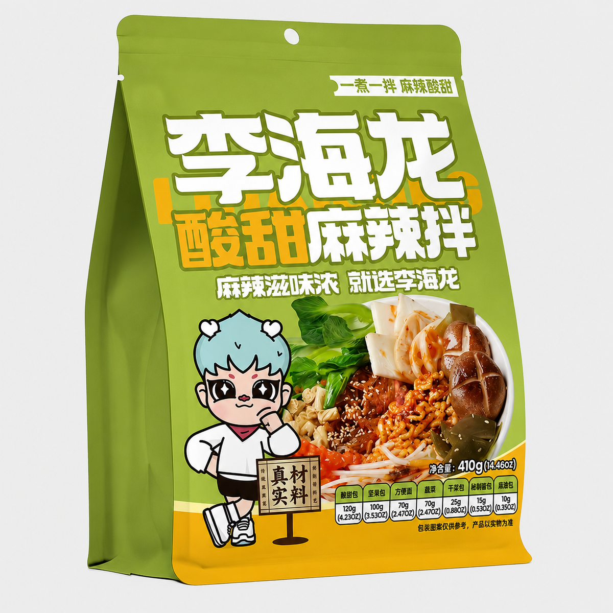 李海龙 酸甜麻辣拌 Sweet, Sour, and Spicy Salad 410g