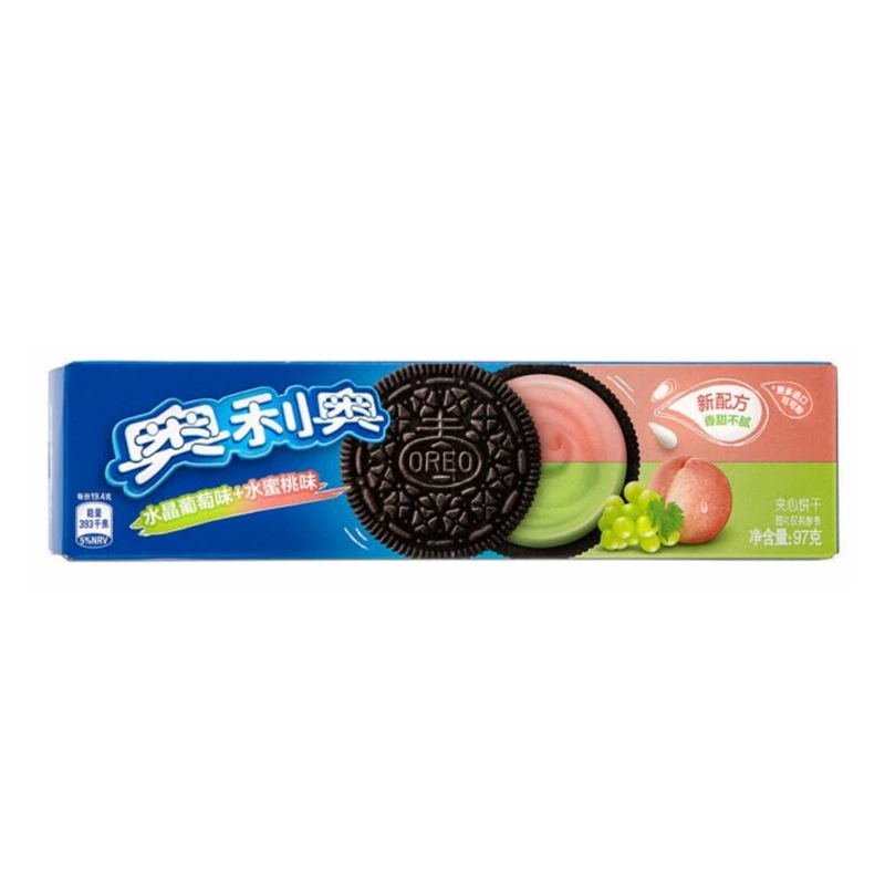 奥利奥 葡萄水蜜桃味夹心饼干 Sandwich Biscuit Grape and Peach 97g