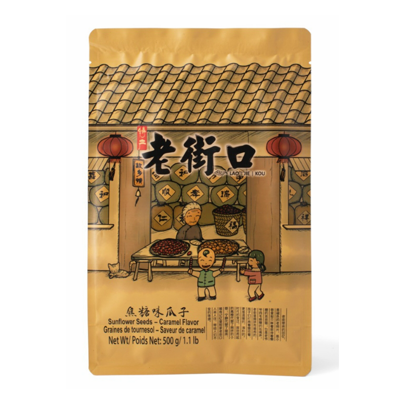老街口 焦糖瓜子 Sunflower Seeds Caramel Flavor 500g