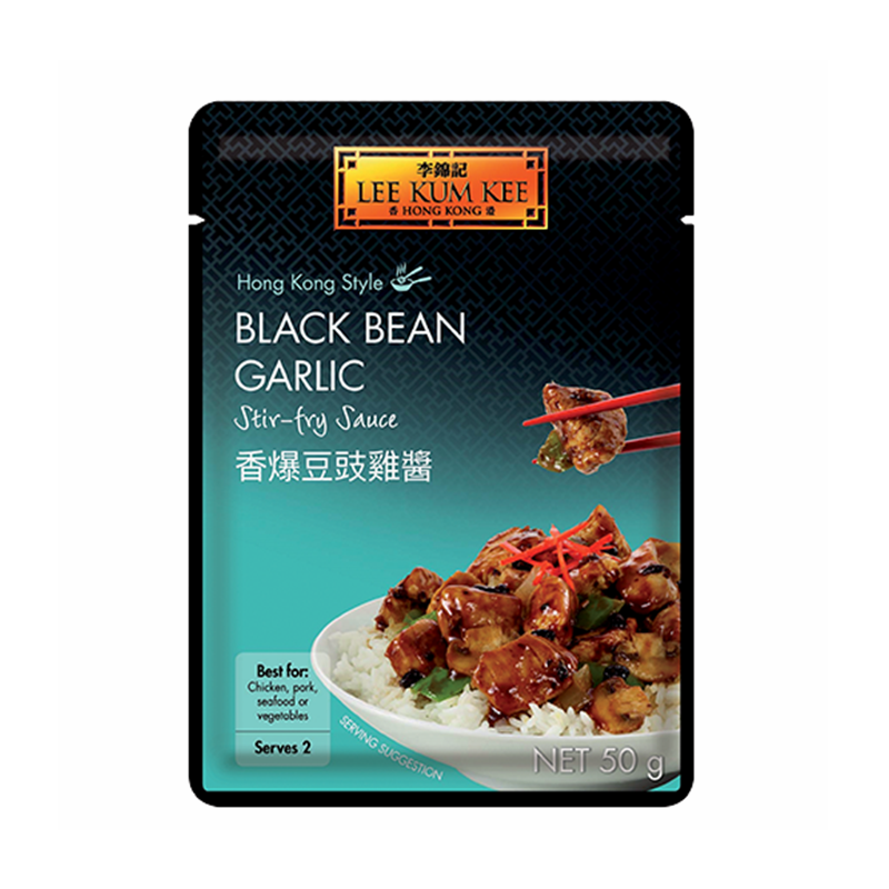 Lee Kum Kee Black Bean Hvitløk Wok Saus 50g