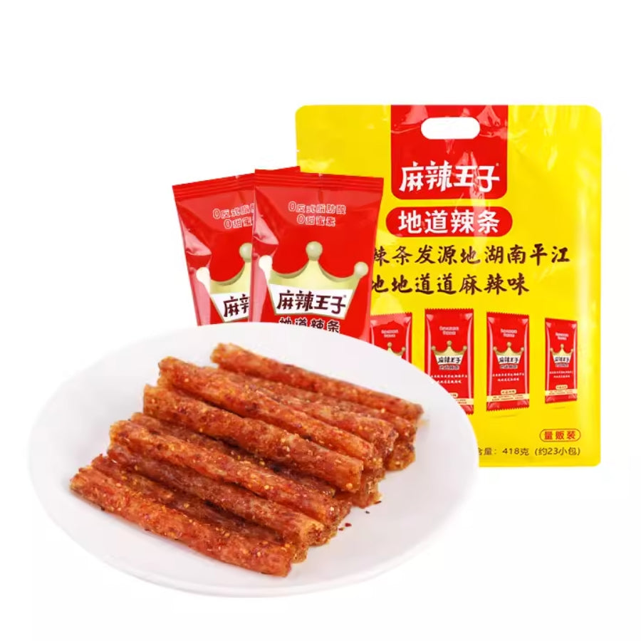 (B.B.D 09.01.26)麻辣王子 地道辣条(很麻很辣)MLWZ Latiao Hot & Spicy 418g