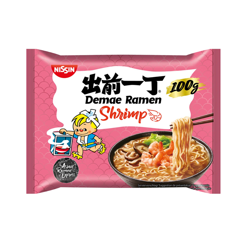 日本 出前一丁鲜虾拉面 Demae Ramen Shrimp 100g