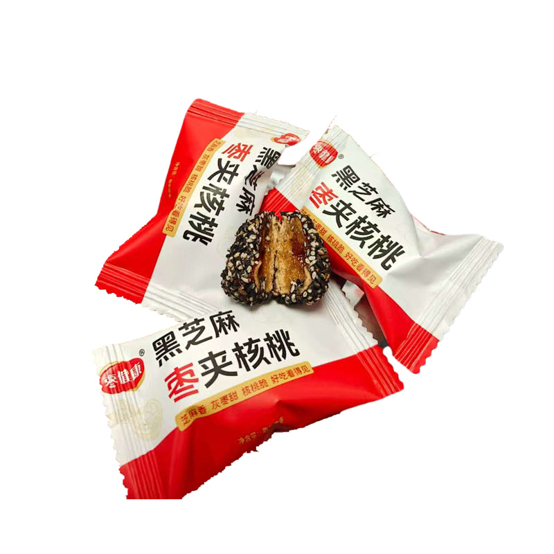 枣健康 黑芝麻枣夹核桃(1个) Walnut Stuffed Red Dates&Black Sesame 1stk