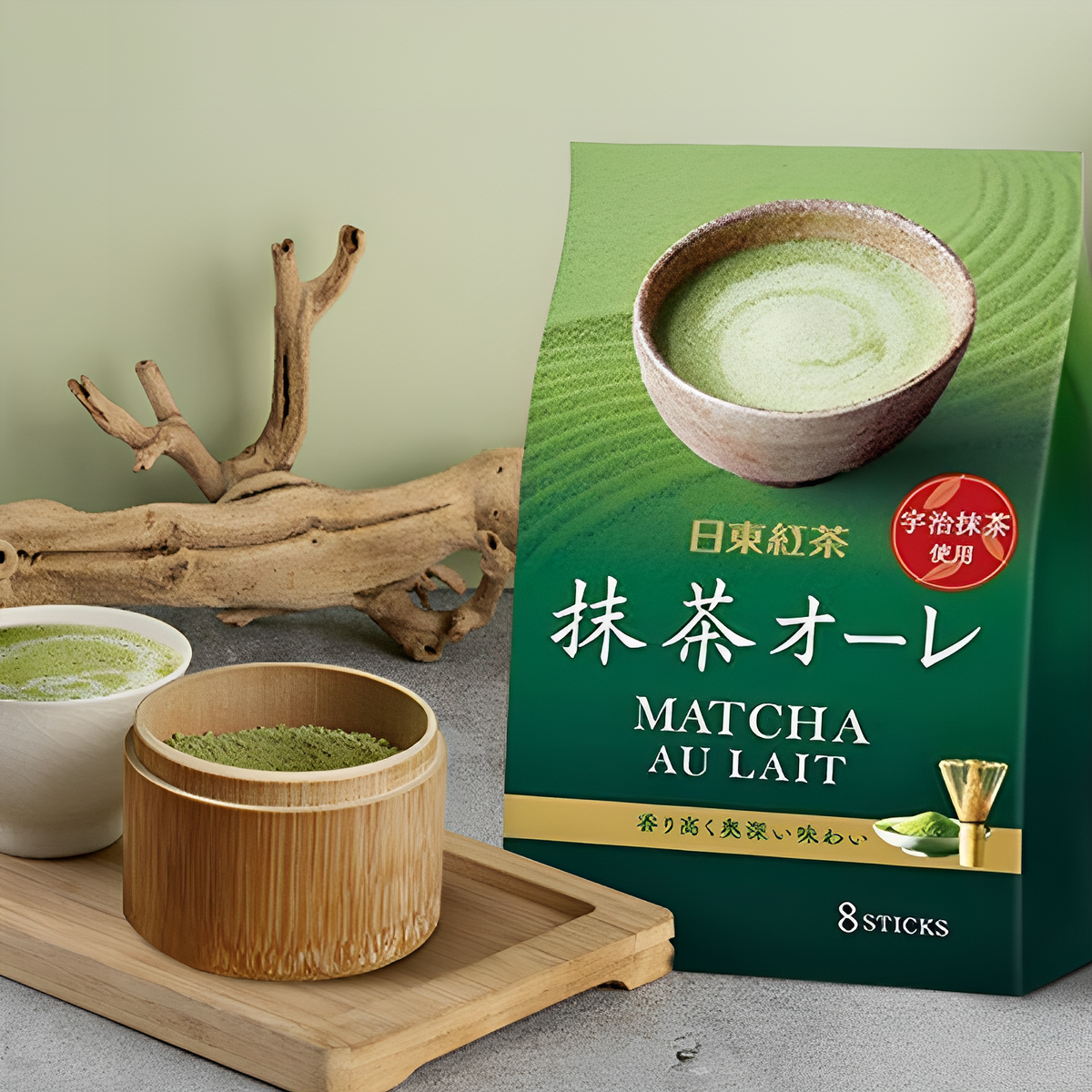 日本NITTO 抹茶拿铁 Nittoh tea MATCHA AU LAIT 96g