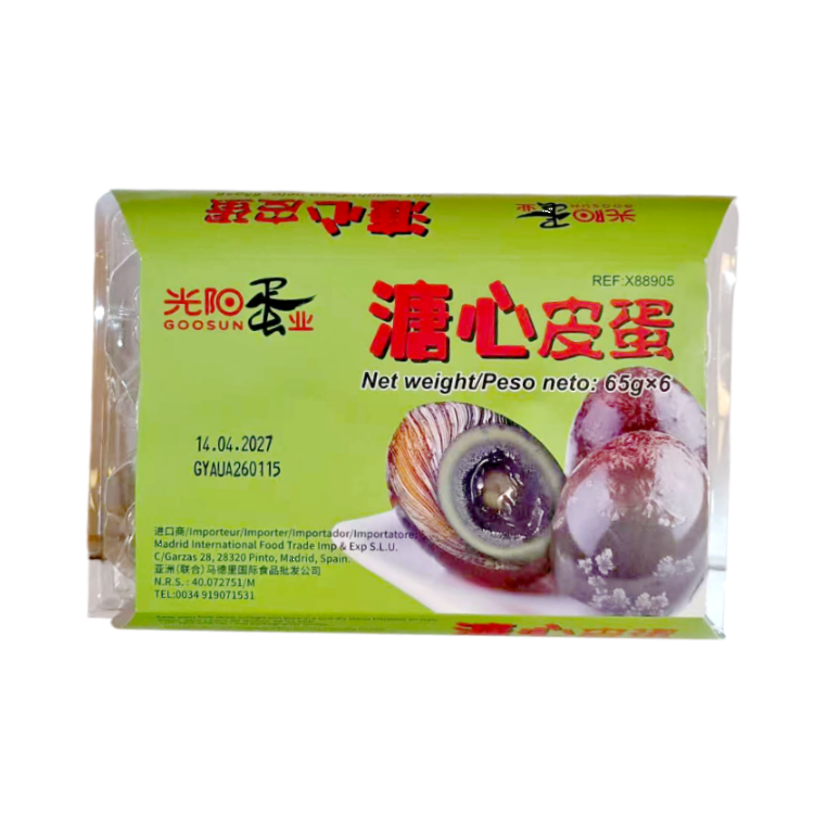 光阳 溏心皮蛋6枚 Preserved Duck Eggs with Liquid Yolk 6 stk