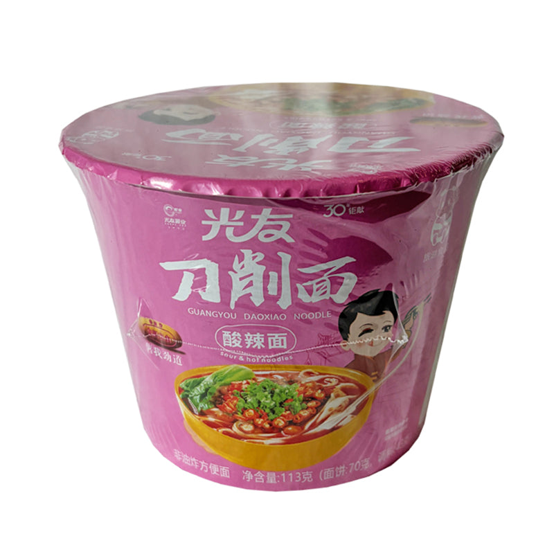 光友 酸辣刀削面 (碗装) Sliced Noodle - Hot&Sour Flavour bowl 113g
