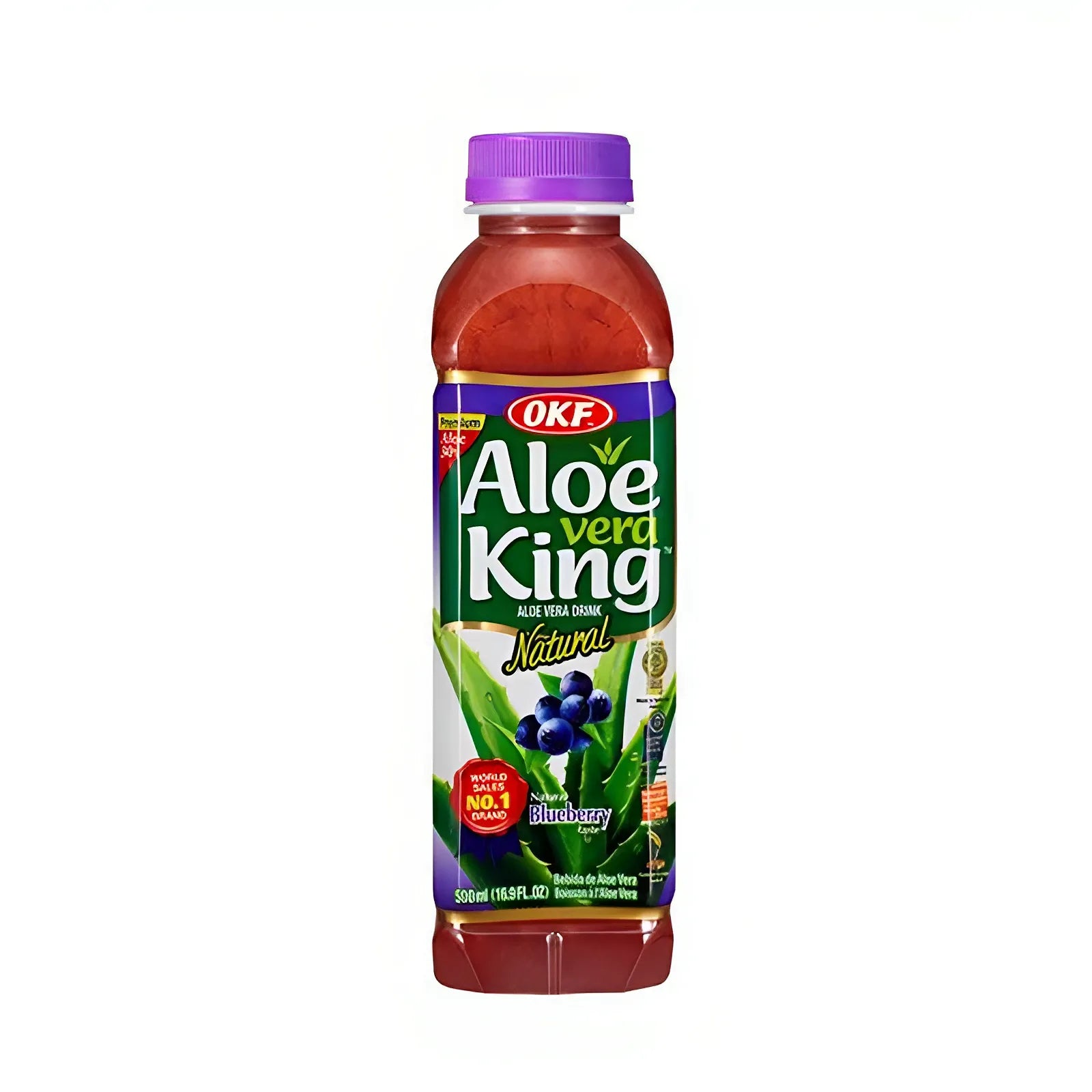 韩国 OKF 蓝莓芦荟饮料 OKF Aloe Vera Drink Blueberry 500ml