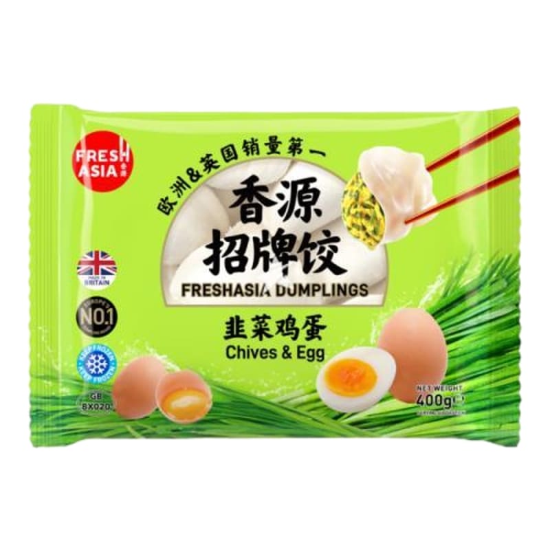 ❄️香源 韭菜鸡蛋水饺 限仓库自取或配送! Chive & Egg Dumplings 400g