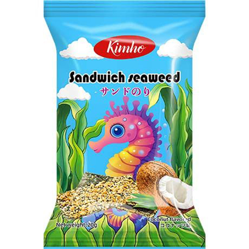 KIMHO 椰香海苔脆 Seaweed Crisps with Coconut Chips 20g