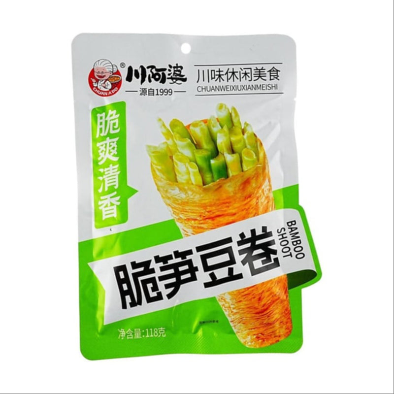 川阿婆 脆笋豆卷 Crispy Bamboo Shoot Tofu Rolls 118g