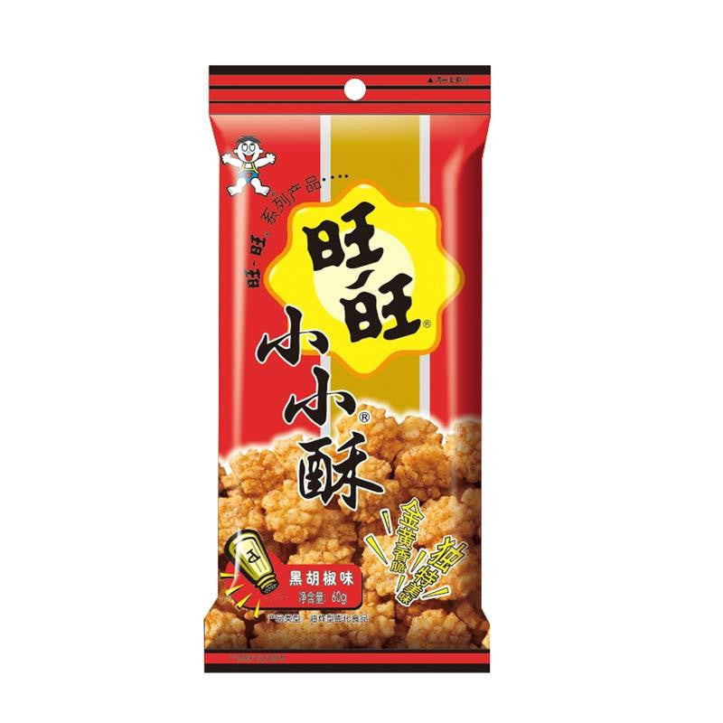 旺旺 小小酥 黑胡椒味 Mini Rice Cracker Black Pepper 60g