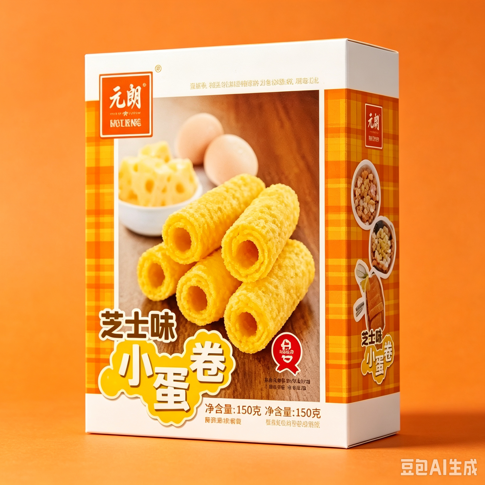 元朗 芝士小蛋卷 Chesse Flavoured Cookie Rolls 100g