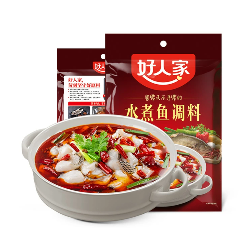 好人家 水煮鱼调料 Recipe Mix For Sichuan-Style Spicy Fish Soup 198g