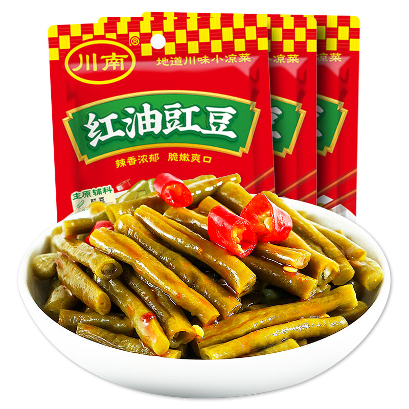 川南 红油豇豆 Sweet Sour Cowpea with Chili Oil 81g