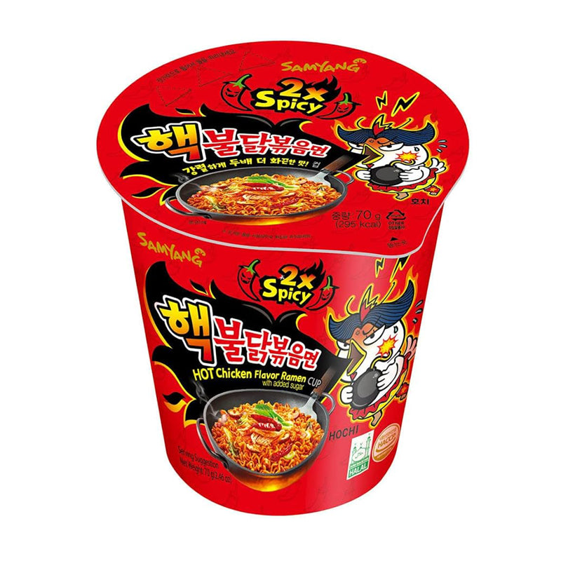 SamYang 双倍辣火鸡面 Extreme buldak ramen - cup 70g