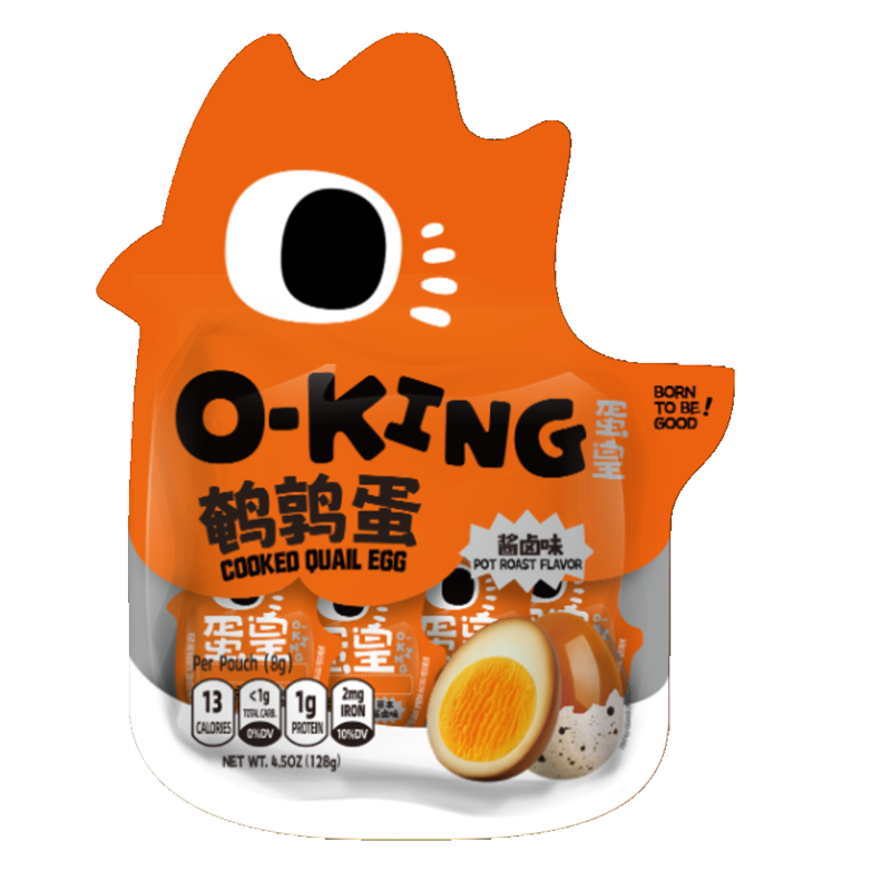 盐津铺子 鹌鹑蛋 酱卤味 Quail Eggs Soy- Braised Flavor 128g