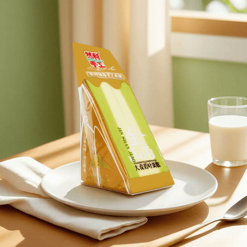 然利 金山角大麦若叶蛋糕 Cake with barley grass powder with sugar and sweetener 95g