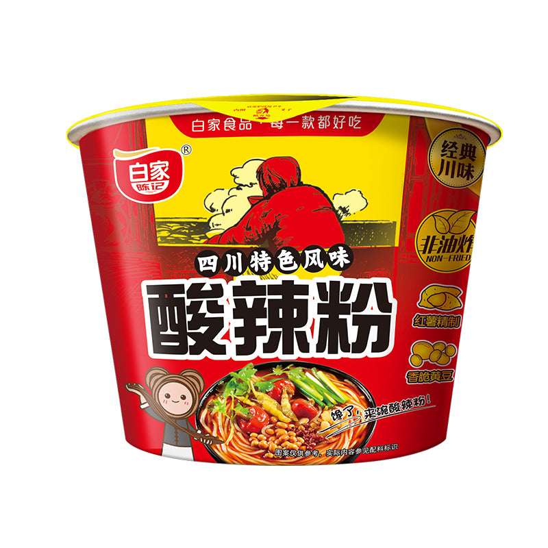白家 酸辣粉(碗装)Instant Vermicelli Hot & Sour Bowl 105g
