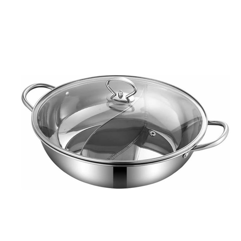 Yuanyang gryte 28 cm Yin-Yang gryte med lokk