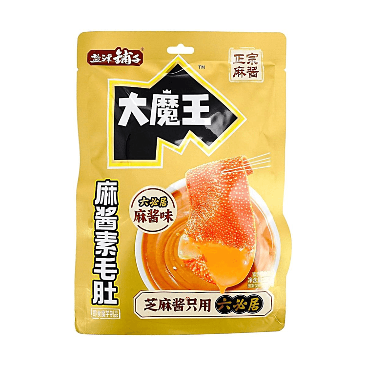 盐津铺子 大魔王麻将素毛肚 MOWON Konjac Snack Seasame Paste Flavor 206g