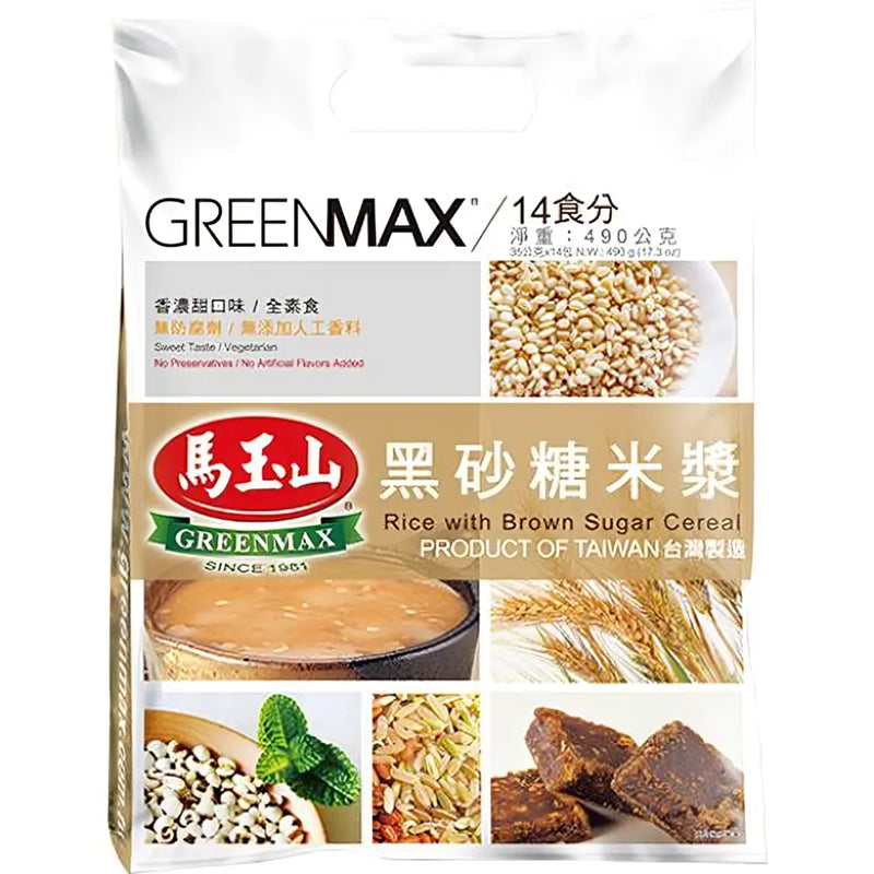 马玉山 黑砂糖米浆 Instant Rice Milk with Brown Sugar 14×35g