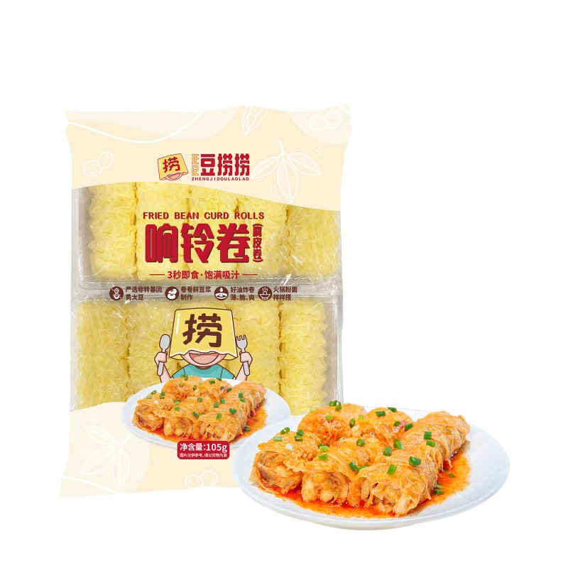 豆捞捞 响铃卷 Bean Curd Roll 105g