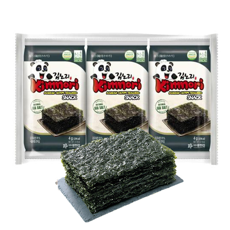 KIMNORI 原味脆海苔 Korean crispy seaweed-Natural 3*4g