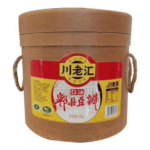 Chuanlaohui rød olje Pixian Douban Hot Broadbeans Paste Rød olje 500g