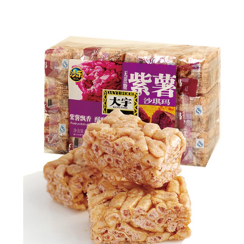 (B.B.D 15.10.25)大宇 紫薯沙琪玛 DY ShaQiMa Sweet Potatos Purple 408g