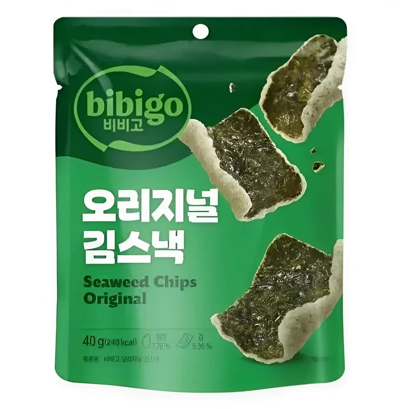 必品阁 原味海苔 BIBIGO Seaweed chips original 8x40g