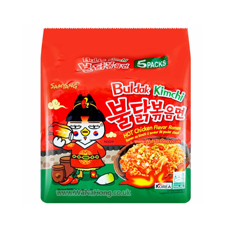 (B.B.D 07.11.25)Samyang 泡菜火鸡面 Samyang Hot chicken flavor ramen Kimchi 5×135g