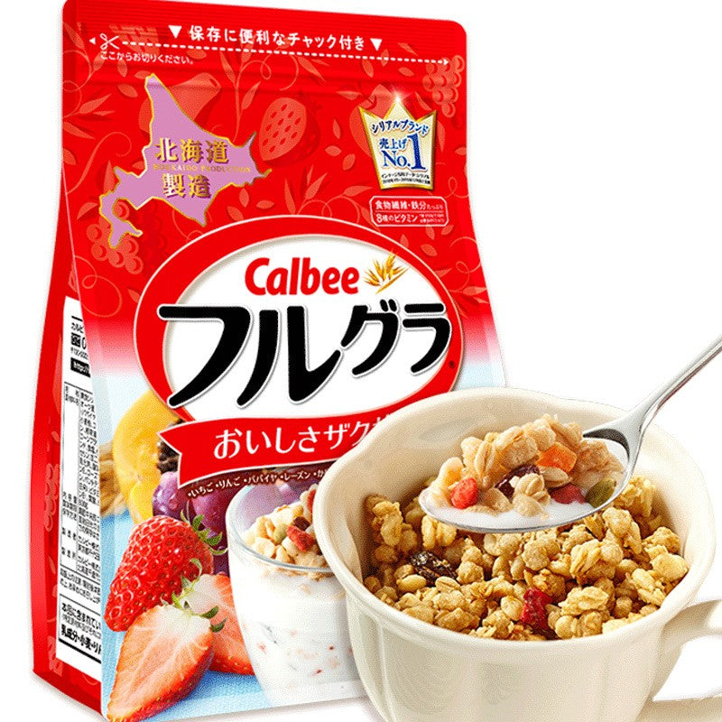 (B.B.D 08.25)日本 卡乐比水果麦片 Calbee Fruits Granora 750g