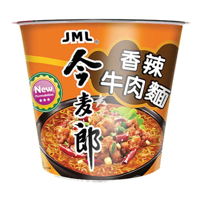 Jinmailang krydret biffnudler (bøtte) Nudelkopp Krydret biffsmak 105 g