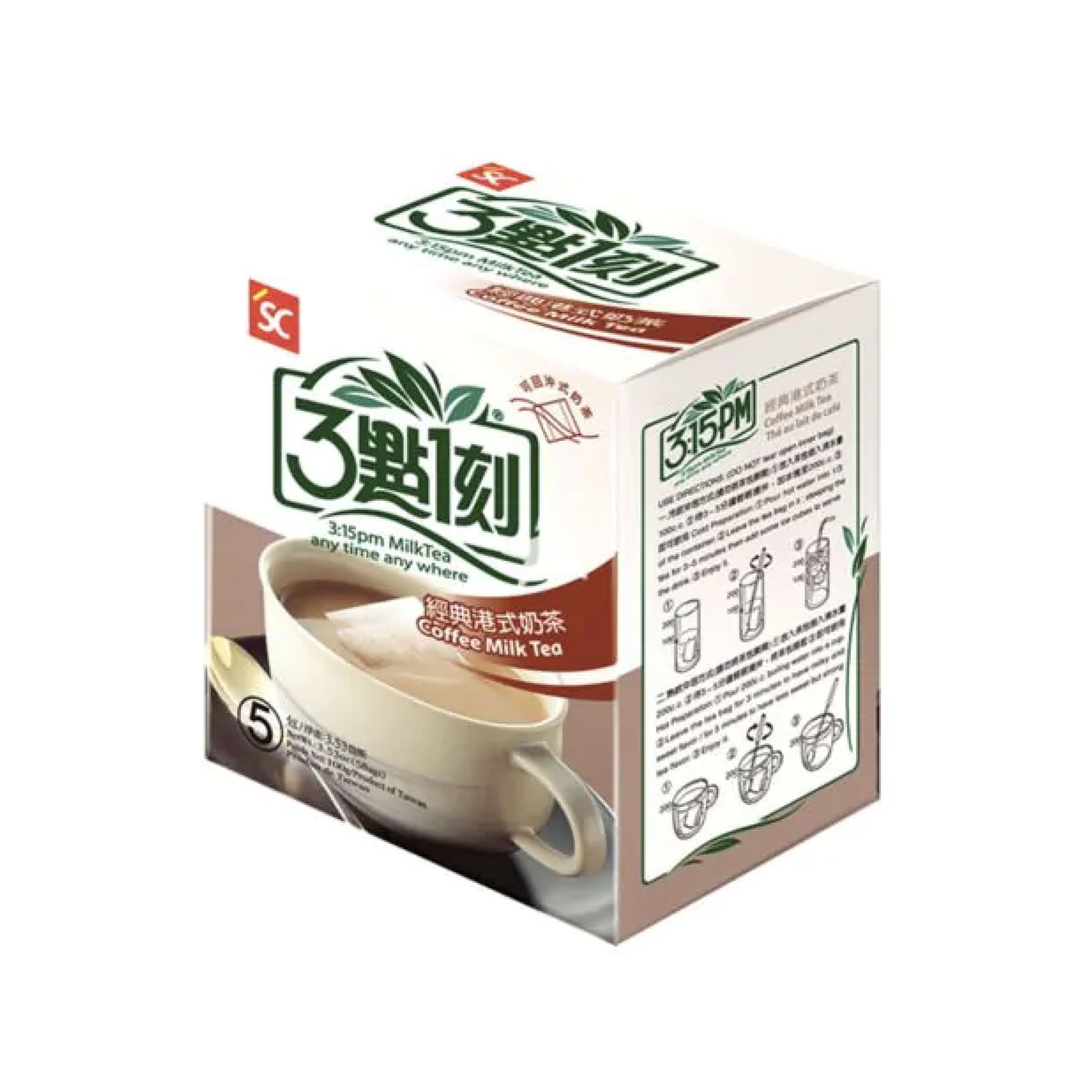 3點1刻 奶茶 港式 3:15PM Milk Tea Coffee Hong Kong Style 5x20g