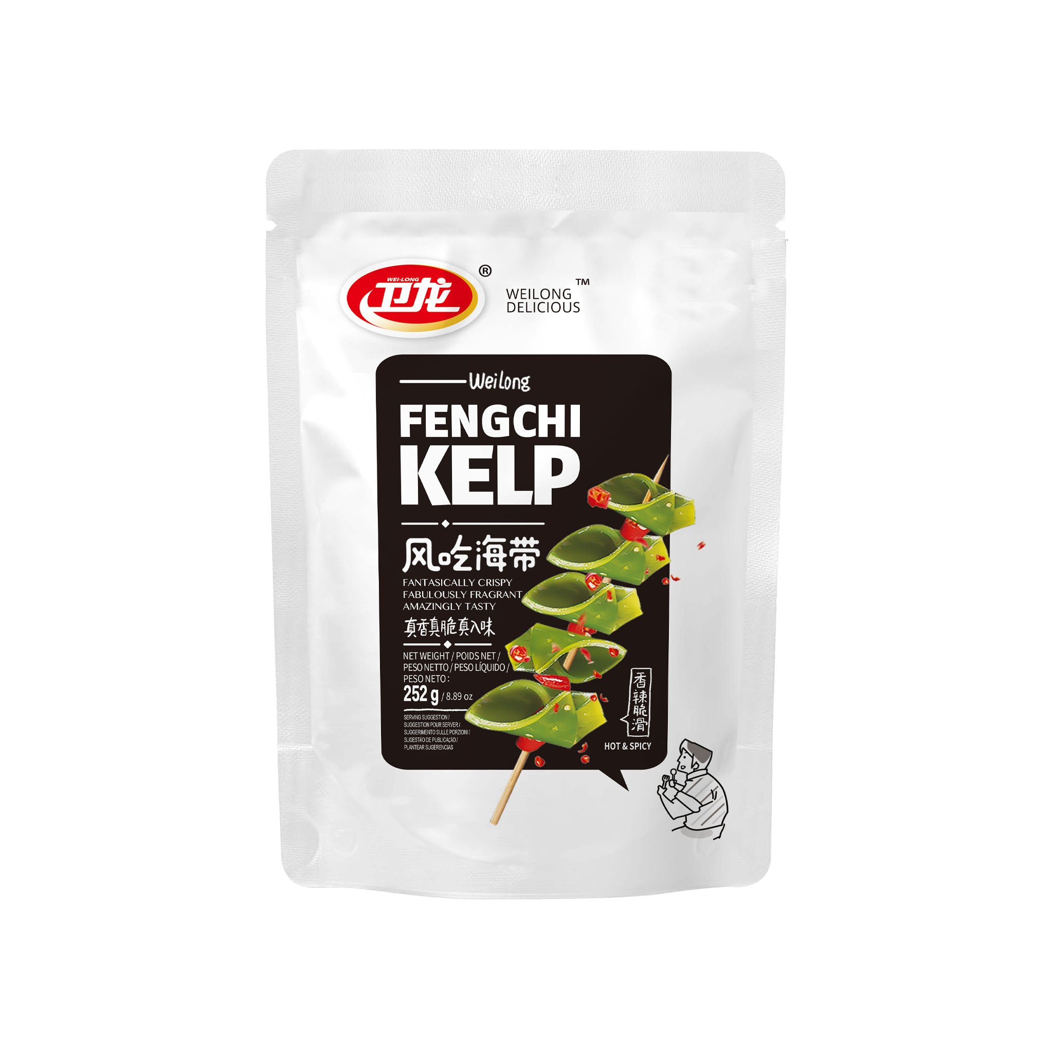卫龙 风吃海带香辣味 Fengchi Kelp Hot&Spicy 252g