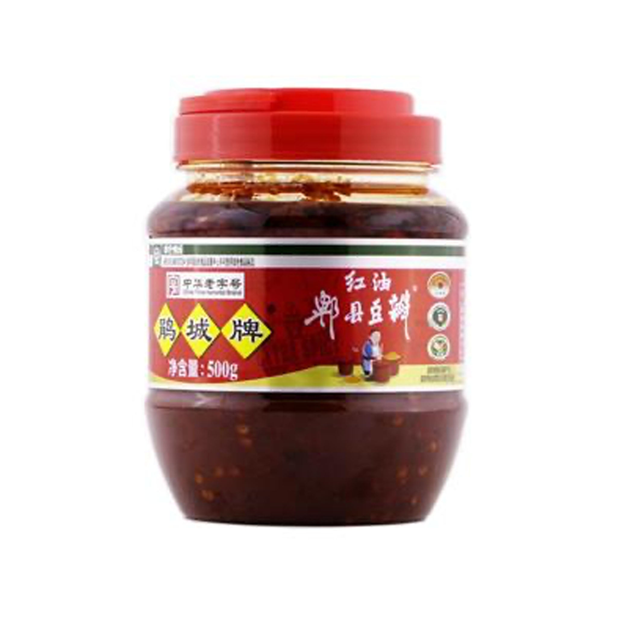 Juancheng Red Oil Pixian Douban Broad Bean Saus med Chili 500g