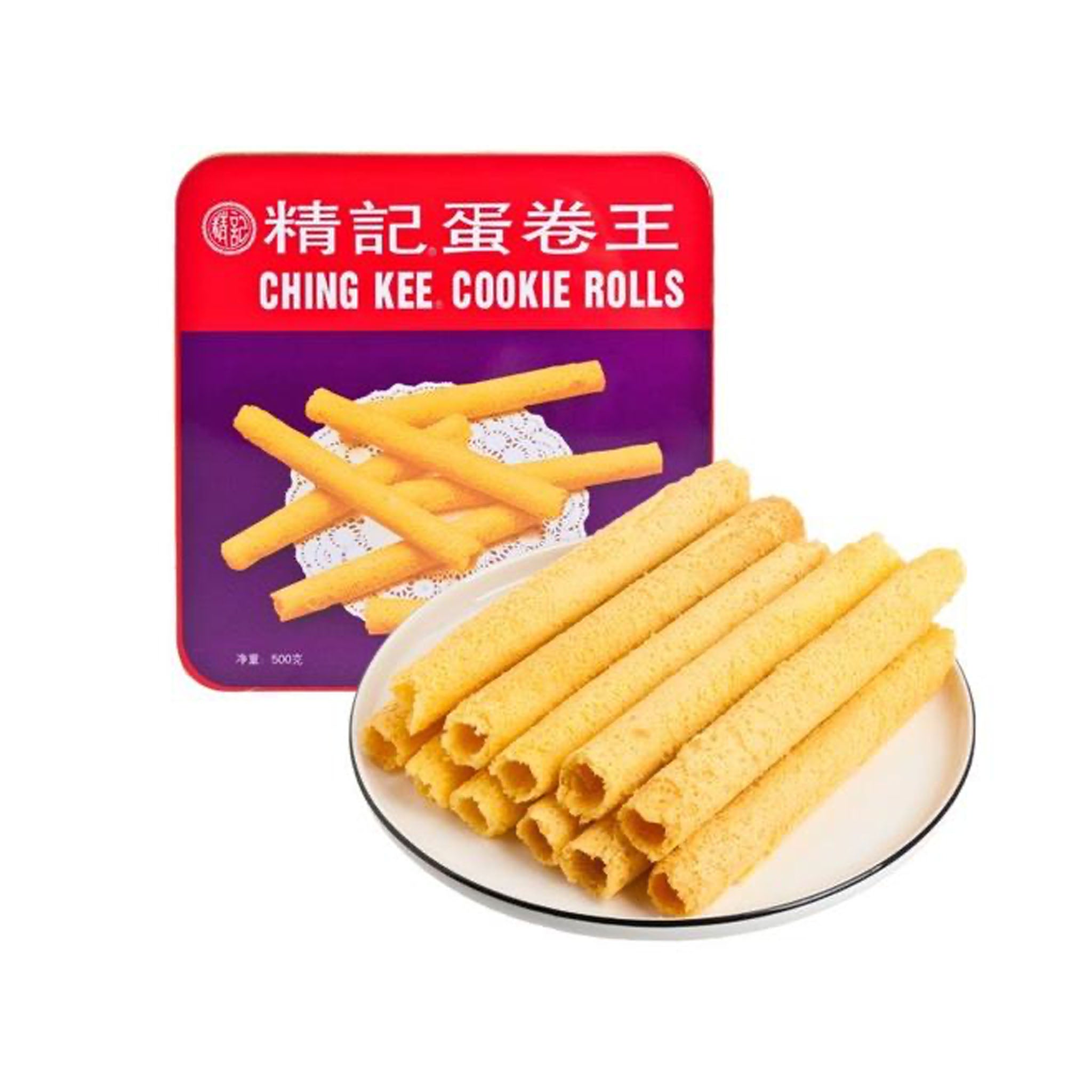 精记 蛋卷王 Ching Kee Egg Rolls 500g