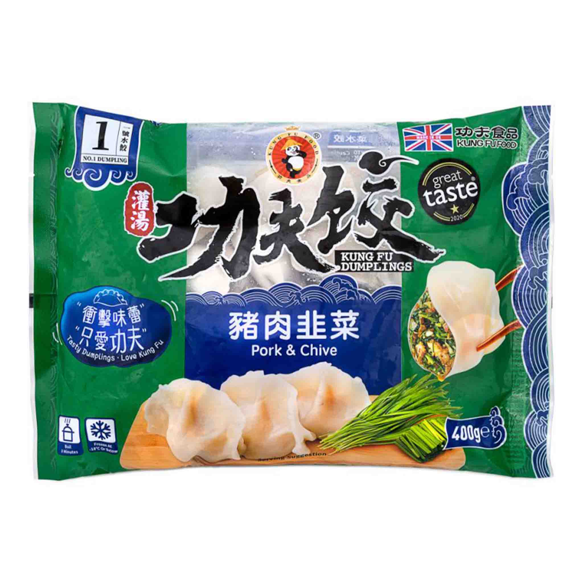 ❄️功夫 猪肉韭菜饺 限仓库自取或配送! Dumpling Pork & Chives 400g