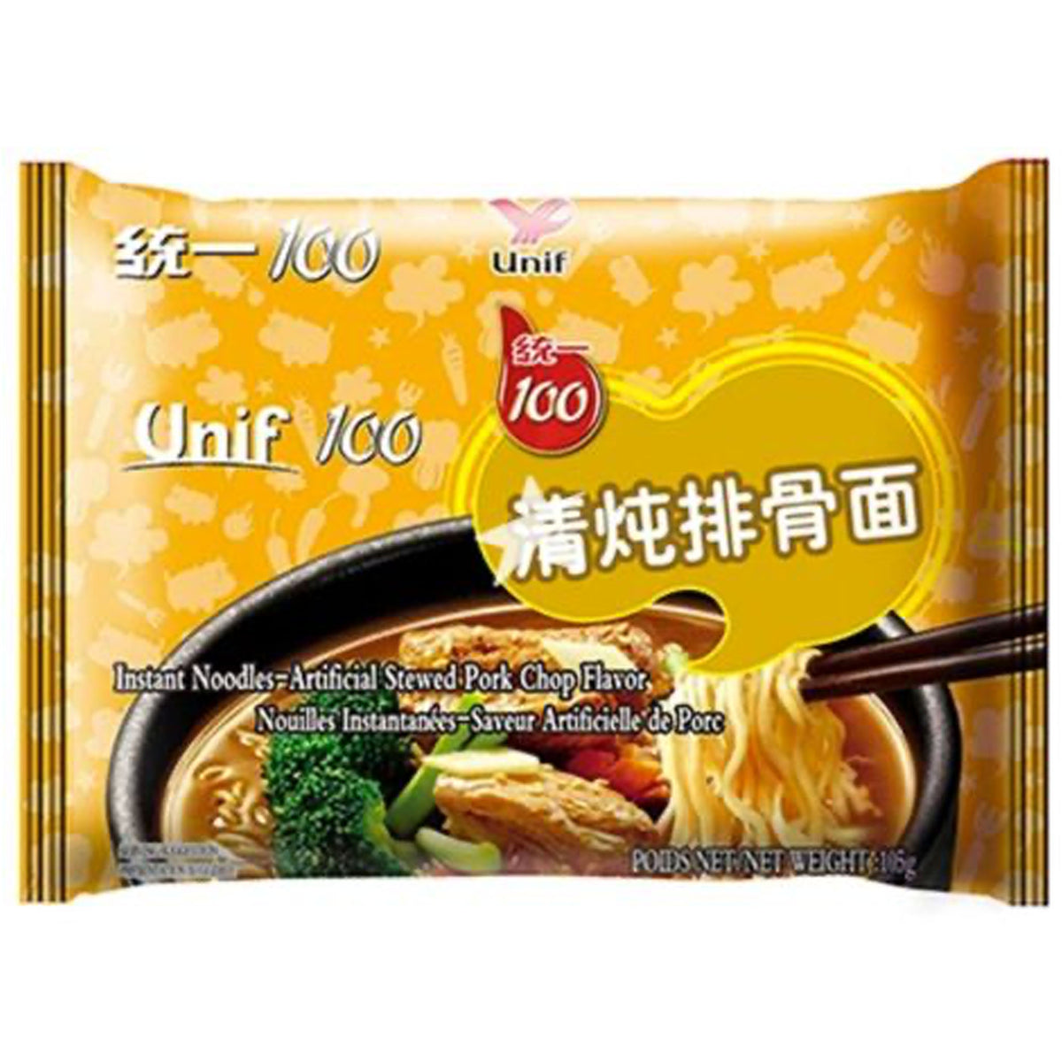 统一100 清炖排骨面 Instant Noodle Stewed Pork Chop 105g