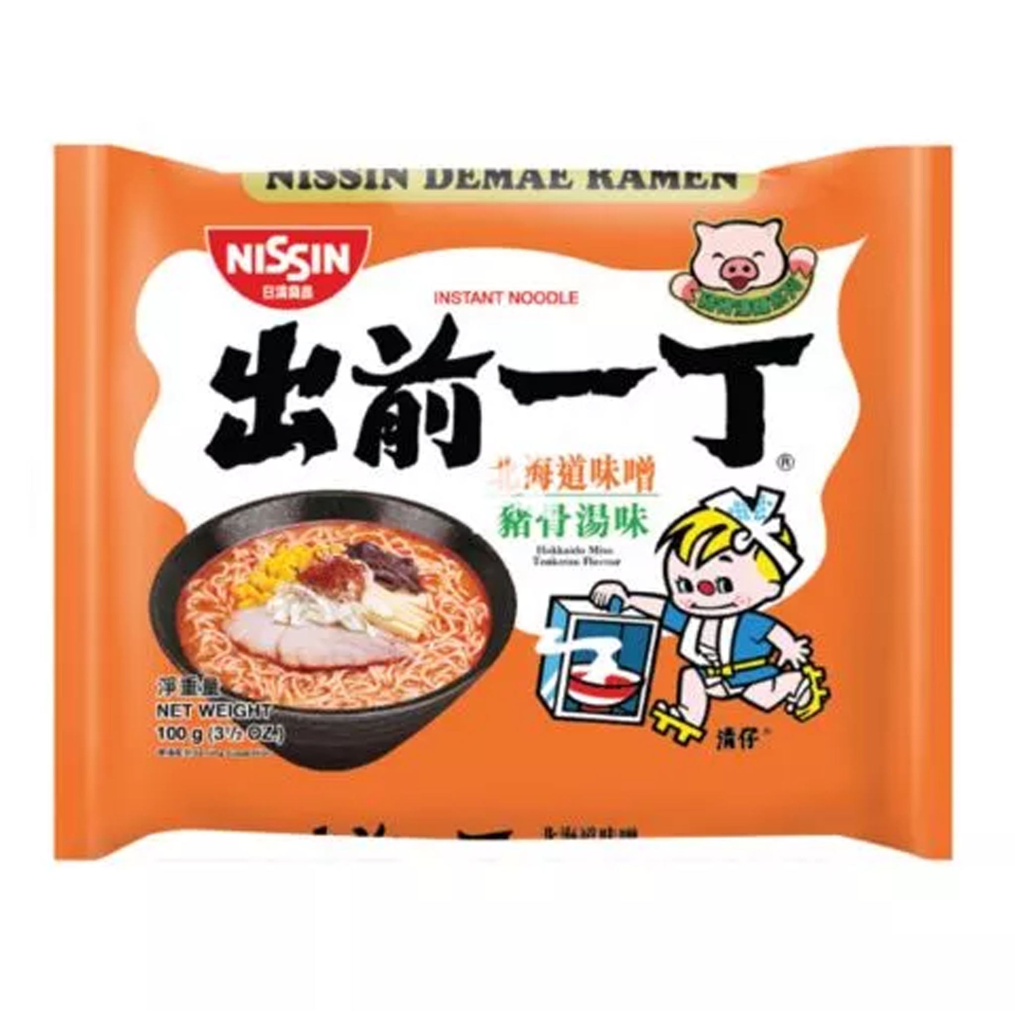 出前一丁 北海道味增猪骨汤味拉面 Nissin Demae Ramen Hokkaido Miso Tonkotsu 100g