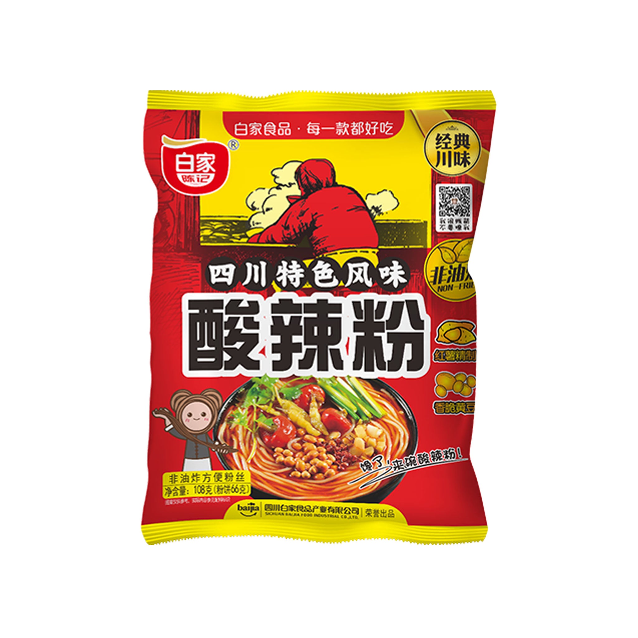白家 酸辣粉 Baijia Inst Vermicelli Hot & Sour 105g