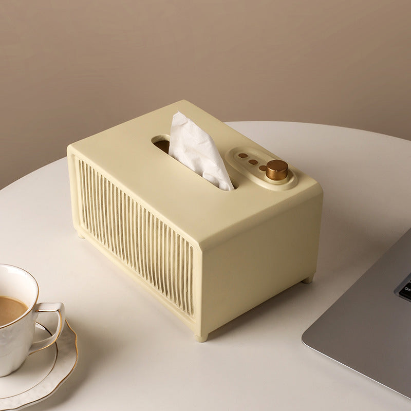 Retro papirboksholder hvit