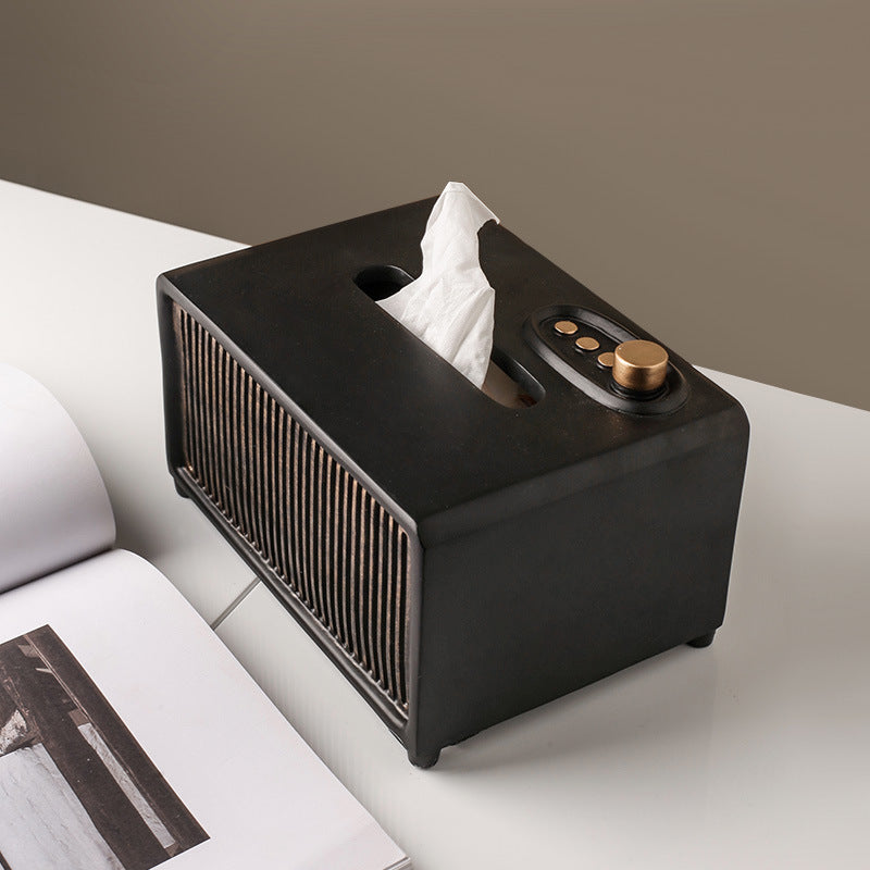 Retro papirboksholder hvit