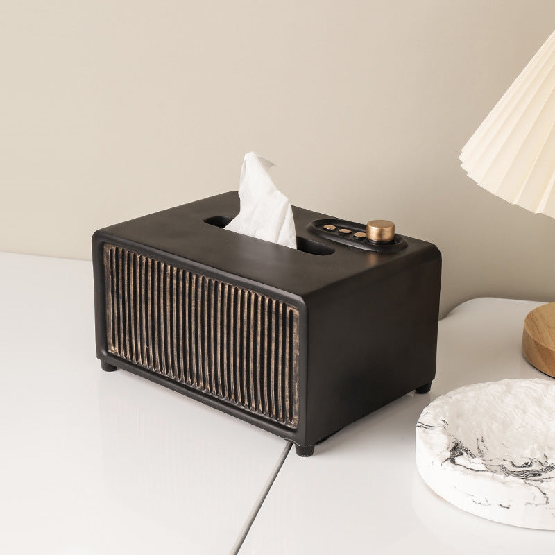 Retro papirboksholder hvit