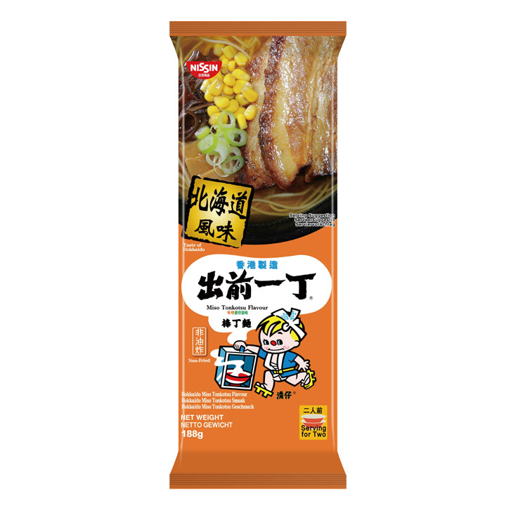 出前一丁 棒丁面  味噌猪骨汤面 Nissin Demae Ramen Bar Noodle-Hokkaido Miso Tonkotsu Flavour 188g