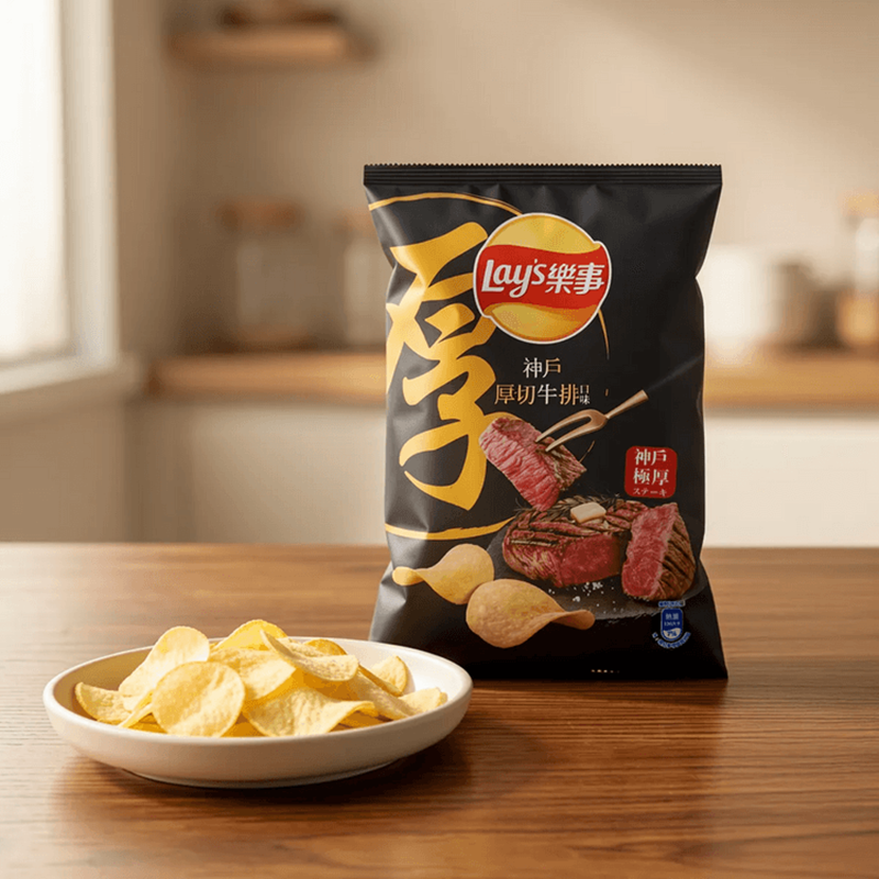 乐事 薯片 神户牛排风味 Potato Chips Kobe Steak Flavor 59.5g