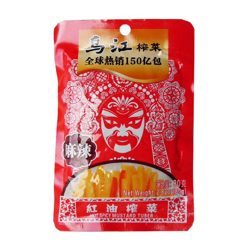 乌江 红油榨菜 Preserved Vegetable w/Chili Oil 80g
