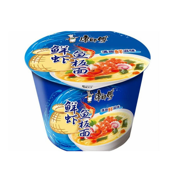 康师傅 鲜虾鱼板面 Shrimp & Fish Instant Noodles 101g