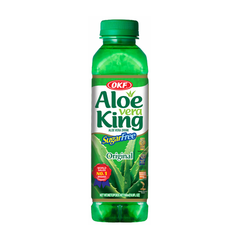 韩国 OKF 无糖芦荟饮料  Aloe Vera King Original (sugar free) 500ml
