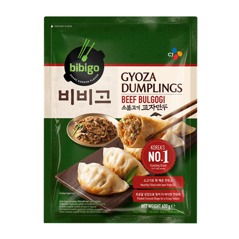 ❄️必品阁 牛肉蔬菜煎饺 限仓库自取或配送! Gyoza Dumpling Beef Bulgogi & Vegetable 600g